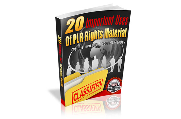 20 Important Uses Of PLR Rights Material