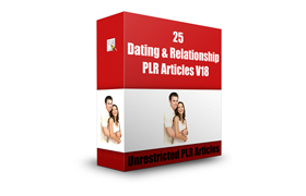 25 Dating and Relationships PLR Articles V18