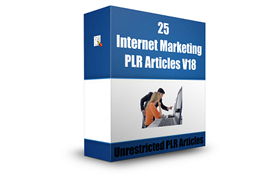 25 Internet Marketing PLR Articles V18
