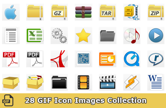 28 GIF Icon Images Collection