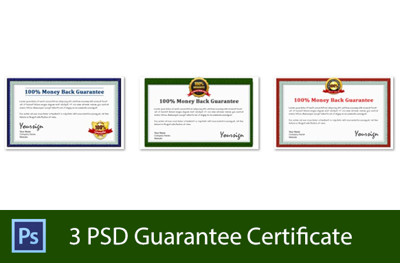 3 PSD Guarantee Certificate