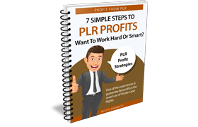 7 Simple Steps To PLR Profits Want Work Hard Or Smart