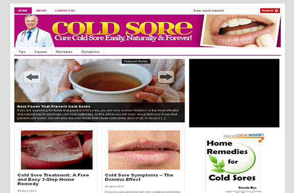 Cold Sore Niche WP Theme