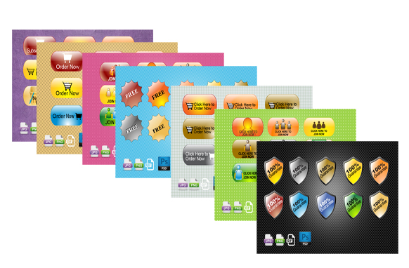 Delicious Graphics Button Collection