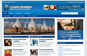 Learn Spanish WP Niche Theme
