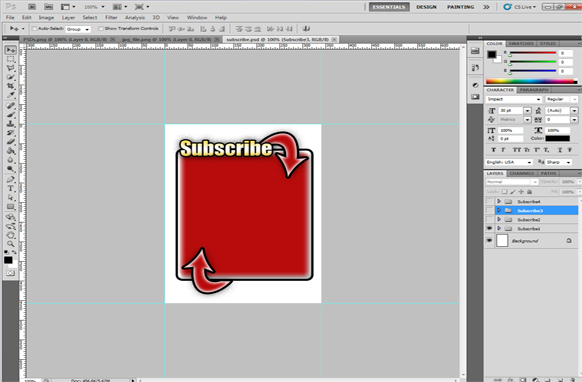 PSD JPG Subscribe Boxes Set