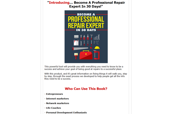 Become A Professional Repair Expert In 30 Days