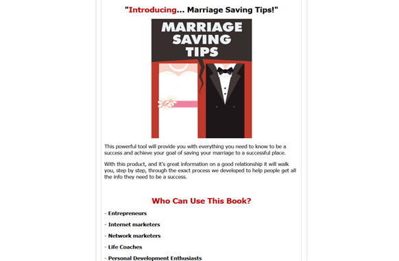 Marriage Saving Tips