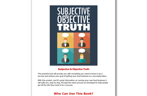 Subjective and Objective Truth