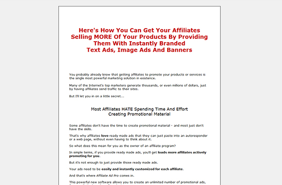 Affiliate Ad Pro