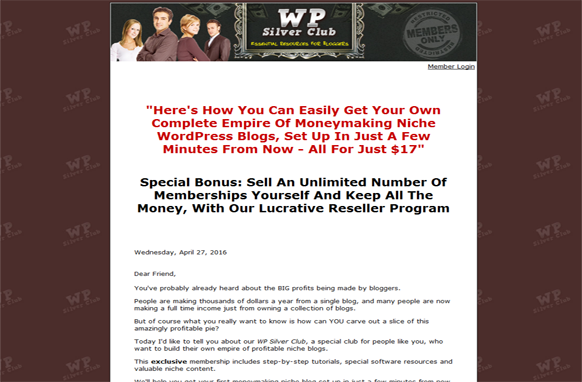 WP Silver Club Membership