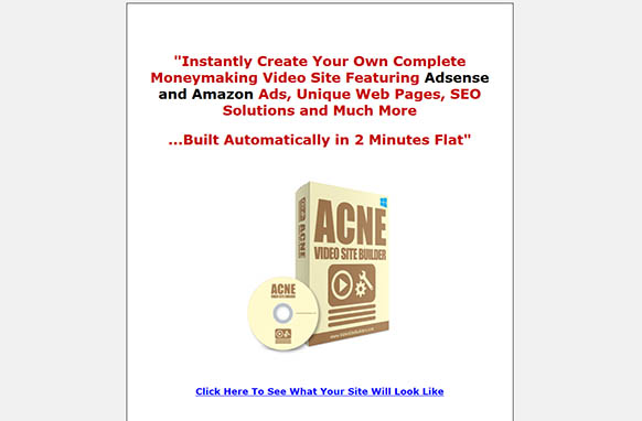 Acne Video Site Builder
