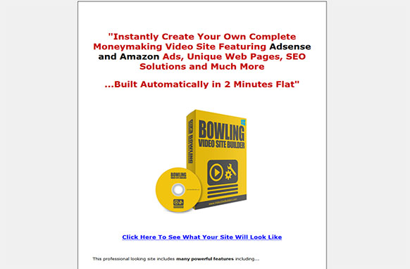 Bowling Video Site Builder