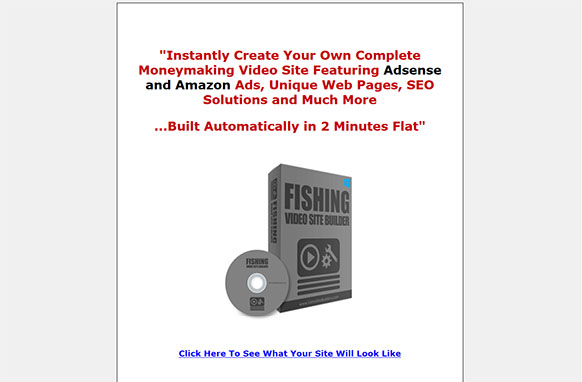 Fishing Video Site Builder