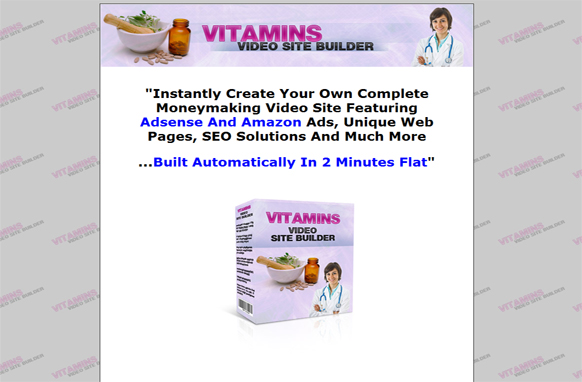 Vitamins Video Site Builder