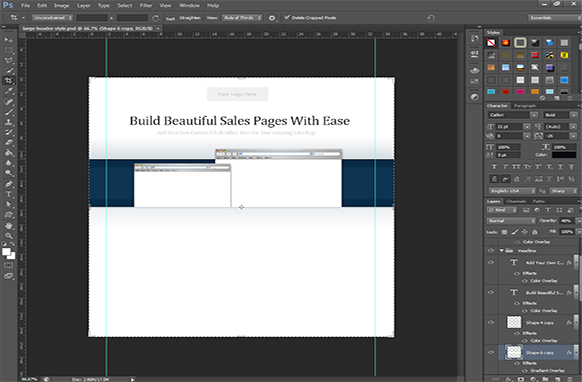 Large Header Style HTML PSD Sales Page Template