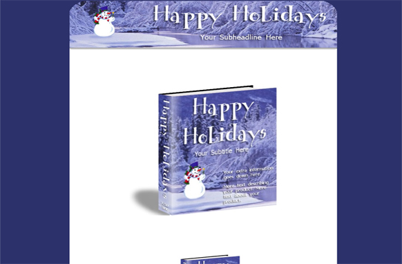 Snow Man HTML Web Product Template