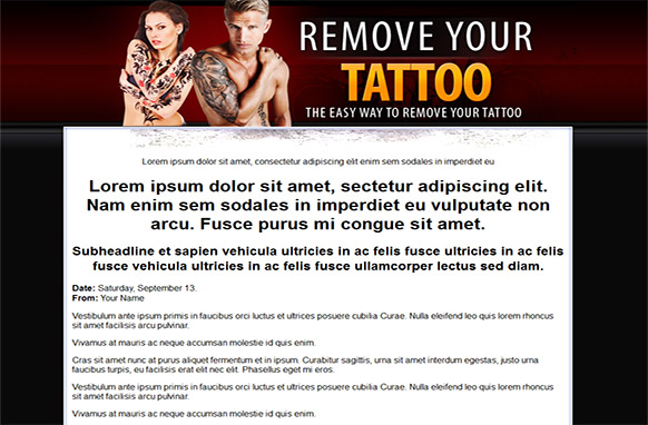 Tattoo Removal HTML PSD Template