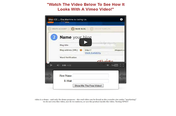 Video Optin Pro HTML PSD Video Squeeze Pages