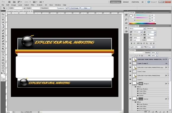 Viral Marketing PSD Template Edition 2