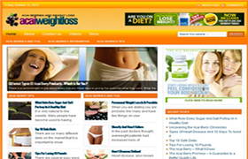 Weight Loss And Acai Niche WP Theme
