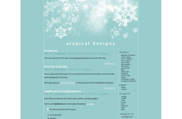 Winter WP Theme