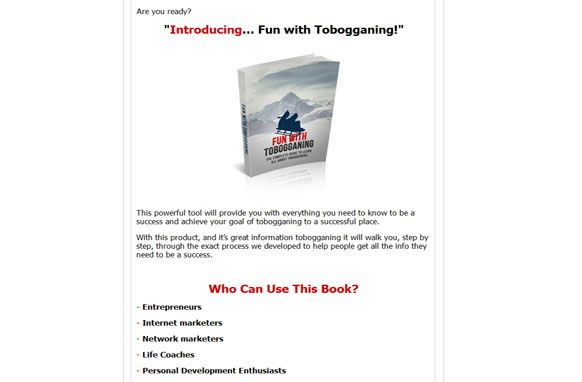 Fun With Tobogganing