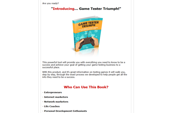 Game Tester Triumph